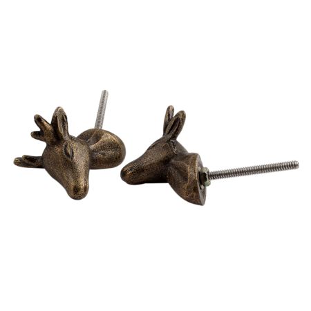 Antique Deer Metal Dresser Knobs Online